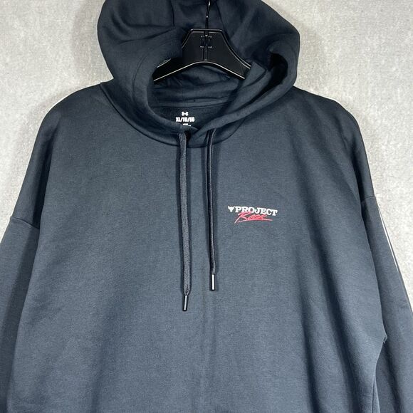 Under Armour UA x Project Rock Icon Fleece Sweatshirt Hoodie SZ: XL 1389916 001 - Picture 4 of 13